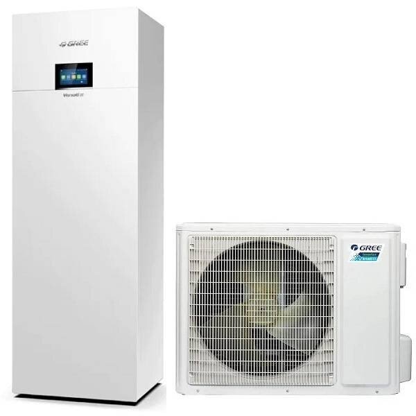 GREE VERSATI III 10/9,35 kW šilumos siurblys oras vanduo su KVT GREE VERSATI III 10/9,35 kW šilumos siurblys oras vanduo su KVT